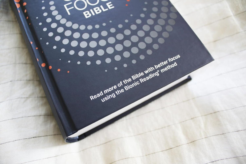 NIrV Clear Focus Bible (Charcoal/Blue Hardcover)