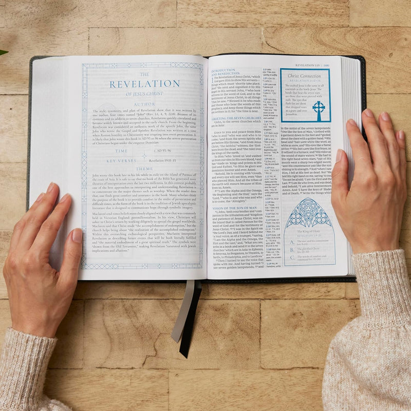 NKJV Alexander Maclaren Study Bible - Thumb Indexed (Blue Leathersoft)