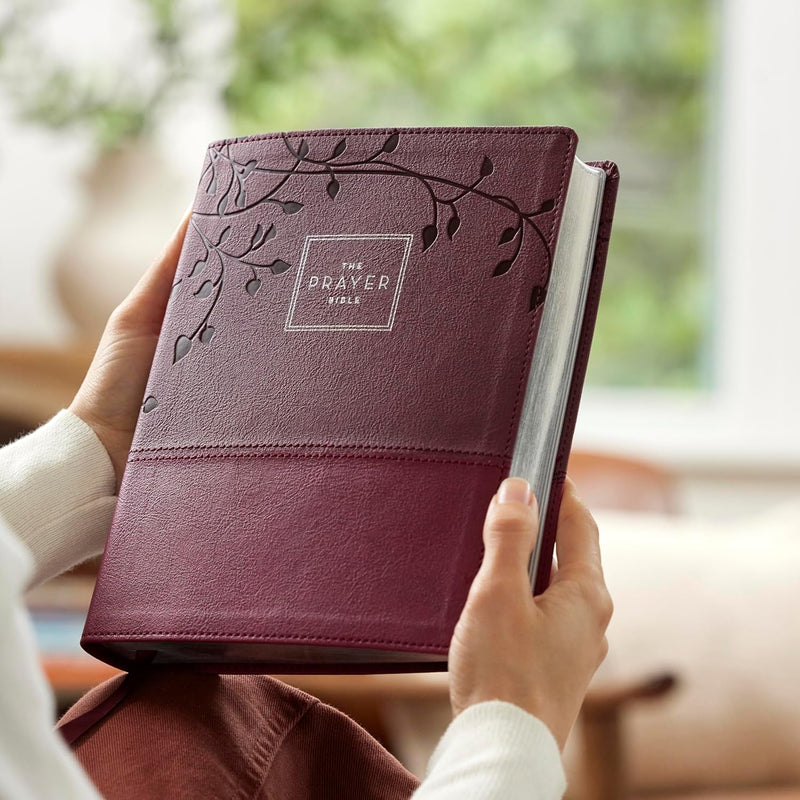 NIV The Prayer Bible: Pray God’s Word Cover to Cover (Burgundy Leathersoft)