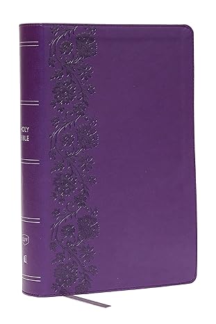 KJV Giant Print End-of-Verse Reference Bible (Purple Leathersoft)
