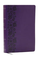 NKJV Giant Print End-of-Verse Reference Bible (Purple Leathersoft)